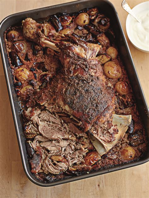 Cumin Slow-roasted Shoulder of Lamb with Couscous - The Happy Foodie