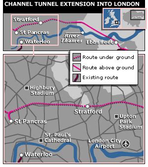 Channel Tunnel Map