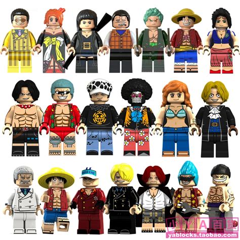 One Piece Mini Man Luffy Zoro Nami Ace Robin Sanji Toys Compatible With ...