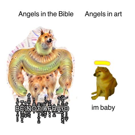 Angels in the Bible vs. in Art | Biblically Accurate Angels / Be Not Afraid | Know Your Meme