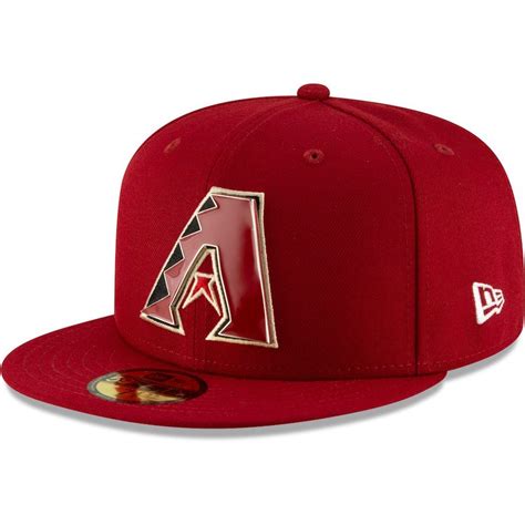 Men's Arizona Diamondbacks New Era Red Metal & Thread 59FIFTY Fitted Hat, $37.99 | Arizona ...