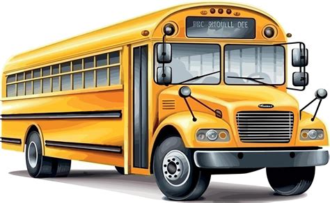 Illustration of Yellow Student School Bus Cartoon Clipart 23057018 Vector Art at Vecteezy