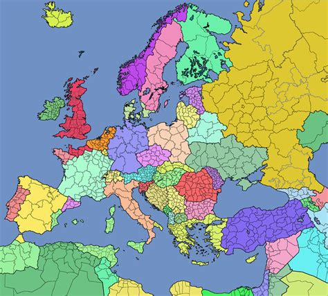 Alternate map of Europe (WIP) : imaginarymaps