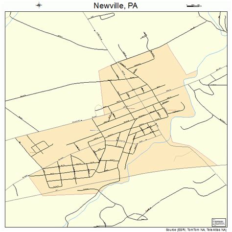 Newville Pennsylvania Street Map 4254320