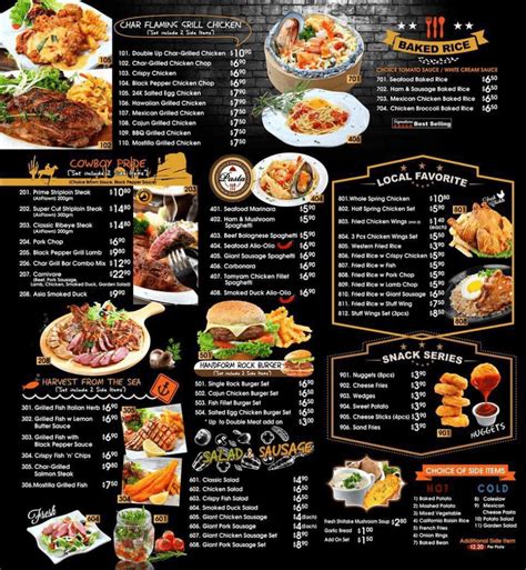 Char Grill Bar Menu Singapore Updated Price 2024