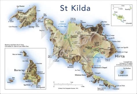 Map of St Kilda Postcard (H Std CB)