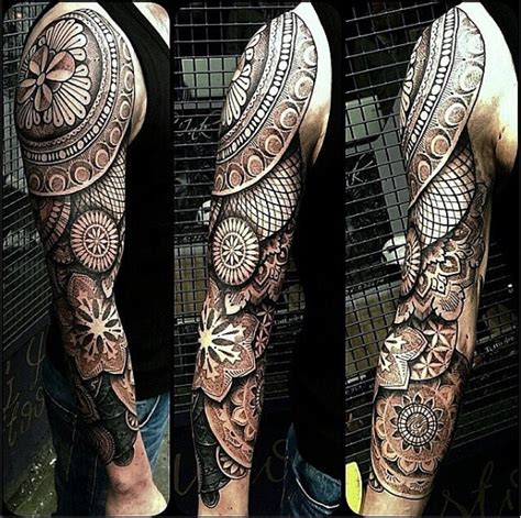 Geometric Full Sleeve Tattoo | Geometric sleeve tattoo, Sleeve tattoos ...