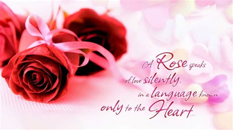 Quotes Cards Flowers in Images Of Love Flowers With Quotes | Valentines day messages, Happy ...