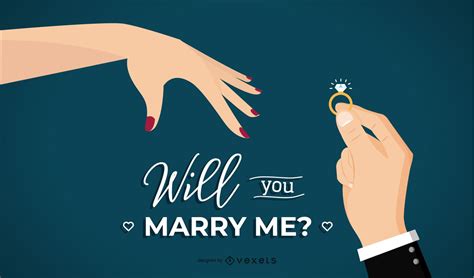 Will You Marry Me Illustration Vector Download