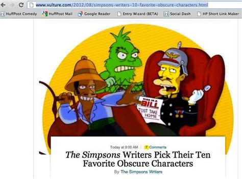 'The Simpsons' Writers' 10 Favorite Obscure Characters | HuffPost