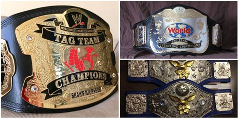 Every WWE Tag Team Championship Belt Design