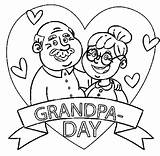 Grandparents Coloring Pages sketch template