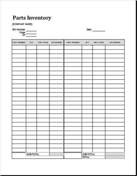 5 Inventory Templates for MS EXCEL | Word & Excel Templates