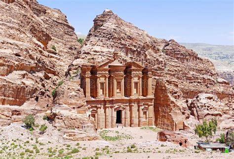 El Deir or the Monastery at Petra, Jordan Stock Image - Image of ...