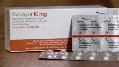 Fampyra 10mg Tablets at Rs 4360/box | Fampridine Tablet in Vijayawada | ID: 2850108882112