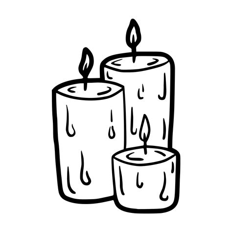 Candle Outline Vector Art, Icons, and Graphics for Free Download