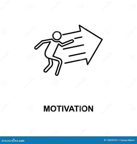 Motivation line icon stock illustration. Illustration of challenge ...