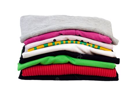 Folded Clothes Isolated On White Clothing, Cotton, Pink, Clothing PNG Transparent Image and ...