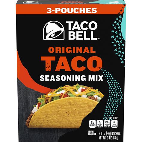 Taco Bell Original Taco Seasoning Mix, 3 ct Box, 1 oz Packets - Walmart.com - Walmart.com