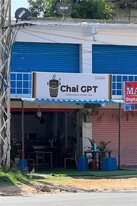 Image Of A Tea Stand Named ChaiGPT Goes Viral