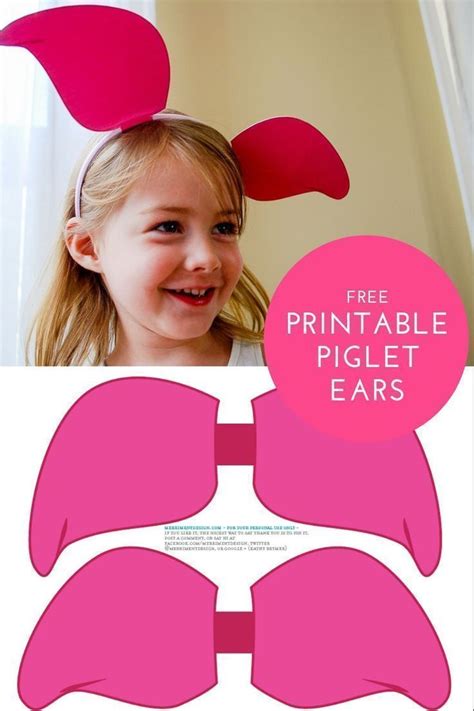 DIY Winnie The Pooh Ears, Piglet Ears, Tigger Ears | Winnie the pooh ears, Piglet ears, Winnie ...