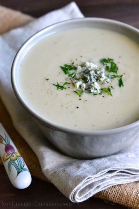 Cauliflower and Blue Cheese Soup (Light) - Not Enough Cinnamon