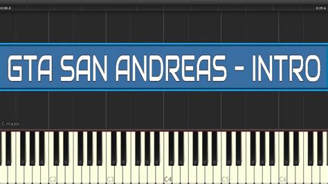 GTA San Andreas Intro Piano Tutorial | Grand Theft Auto SA Theme Song Piano how to play Easy ...