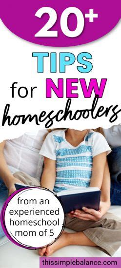 20+ Brilliant Homeschooling Tips for Beginners - This Simple Balance