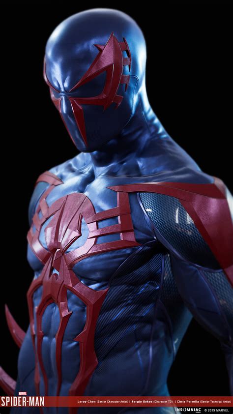 ArtStation - Marvel's Spider-man 2099 black suit, Leroy Chen | Marvel spiderman, Marvel ...