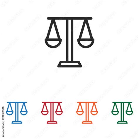 Law scale vector icon Stock Vector | Adobe Stock