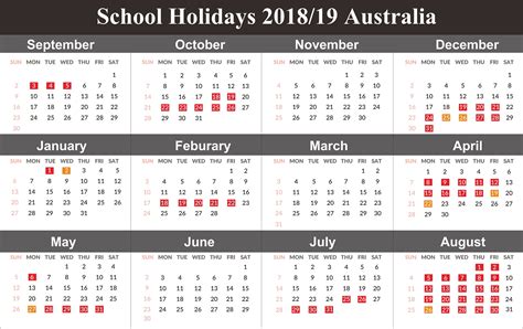 Australian School Calender | Best Calendar Example