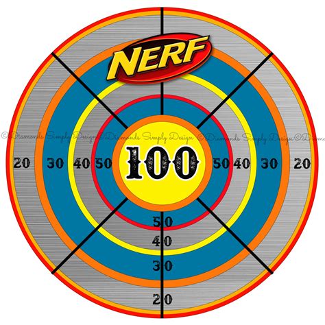 Nerf Bullseye Poster by DiamondSimpleDesigns on Etsy