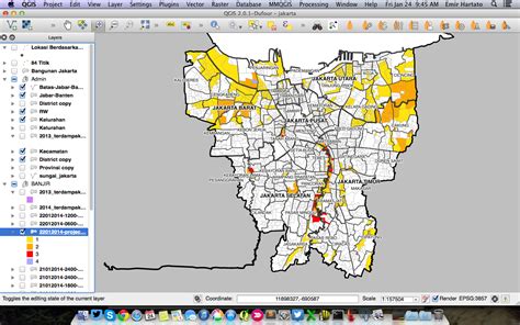 Jakarta Districts Map