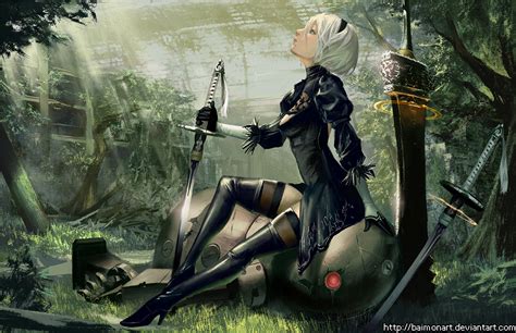 NieR: Automata by baimonart on DeviantArt