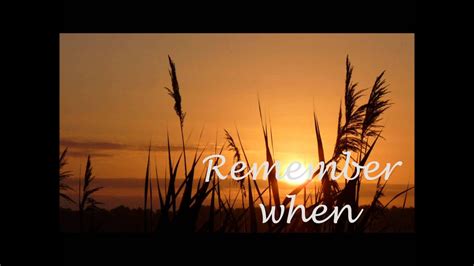 Remember When - Alan Jackson Lyrics - YouTube