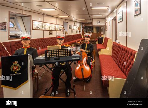 The interior of Royal Yacht Britannia (HMY Britannia), Edinburgh ...