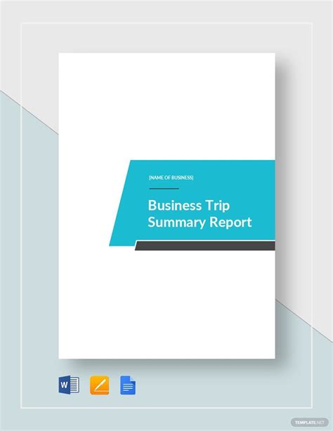 Instantly Download Business Trip Summary Report Template, Sample & Example in Microsoft Word ...