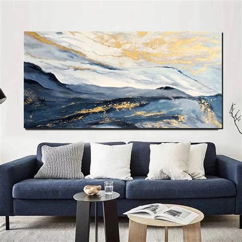 Large Painting on Canvas, Living Room Wall Art Paintings, Acrylic Abst – artworkcanvas