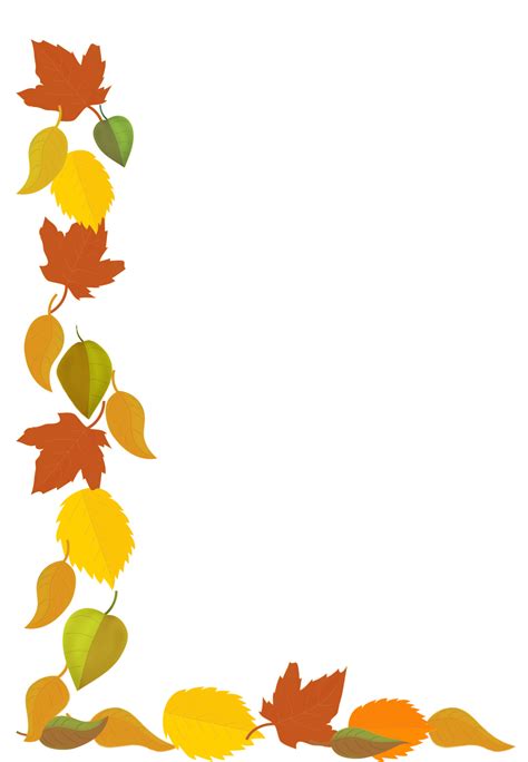 Free Fall Border Paper Printable - Get What You Need For Free