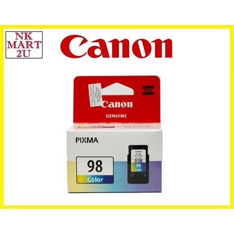 CANON PG-88 (Black), CL-98 (Color) Ink Cartridge Original Canon Pixma E500, E510, E600, E610 ...