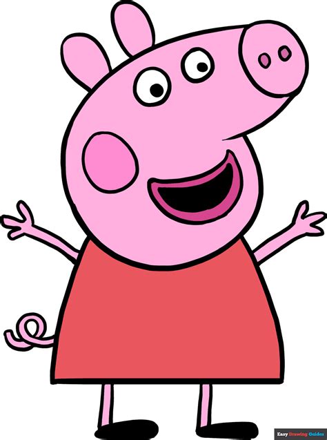 How to Draw Peppa Pig - EASY Step by Step Tutorial