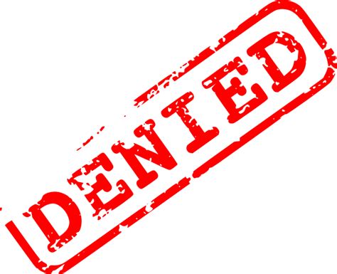 5 Red Denied Stamp (PNG Transparent) | OnlyGFX.com