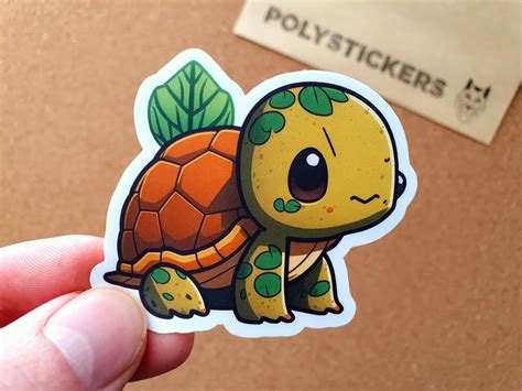 Cute Turtle Sticker, Turtle Sticker, Turtle Gift, Turtle Lover, Pet ...