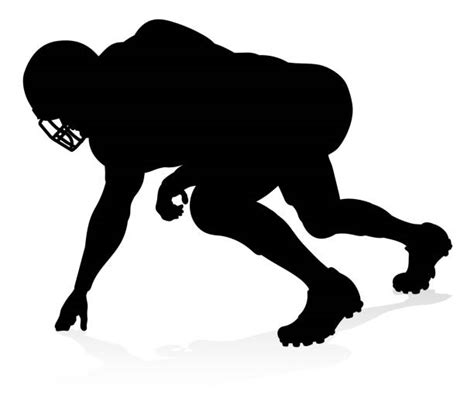 40+ American Football Player Man Kicker Kicking Silhouette Stock Photos ...