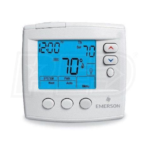 Emerson 1F80-0471 Blue 4-Inch Thermostat, Single Stage, Programmable