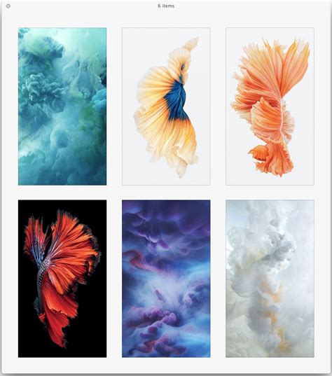 Get the Beautiful Live Wallpapers from iPhone 6s as Still Wallpapers