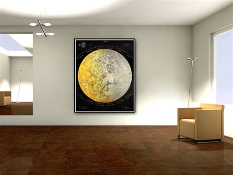 Map of the Moon Large Moon map poster printed on paper or | Etsy in 2021 | Moon map, Poster ...