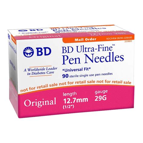 BD Ultra Fine Original Pen Needles | BD UF Pen Needles 29G | Total Diabetes Supply