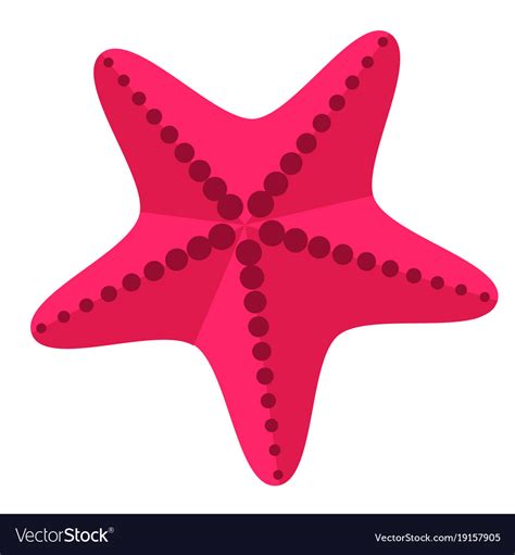 Pink starfish Royalty Free Vector Image - VectorStock