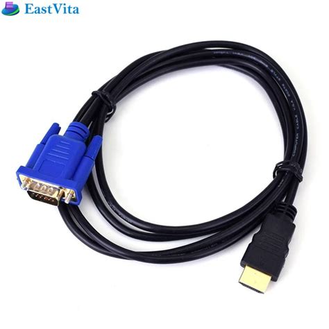 Aliexpress.com : Buy EastVita 1.8M HDMI to VGA Cable HD 1080P HDMI Male to VGA Male Video ...